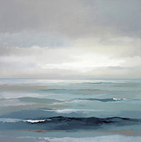 Mist Stillness Coastal 8 Painting Art - Square