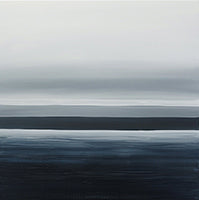 Midnight Stillness Atmospheric 2 Painting Art - Square