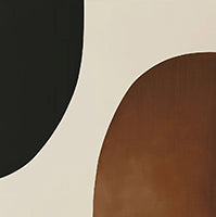 Sienna Pulse Organic Painting Art - Square