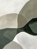 Sage Reverie Organic Deep Painting Art - Set of 3