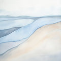Frost Drift Coastal Pure Painting Art - Square
