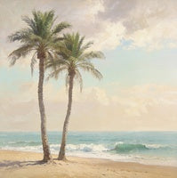 Sand Reverie Coastal Deep Painting Art - Square
