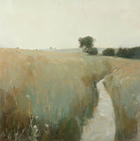 Mist Wander Organic Painting Art - Horizontal