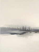Ivory Reverie Atmospheric Painting Art - Set of 2