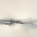 Mist Stillness Atmospheric 2 Painting Art - Square