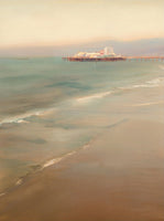 Sand Ebb Coastal Deep Painting Art - Set of 2