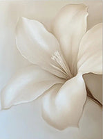 Ivory Grace Botanical Painting Art - Vertical