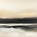 Dusk Stillness Atmospheric Warm Painting Art - Square