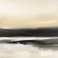 Dusk Stillness Atmospheric Warm Painting Art - Square