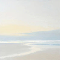 Pearl Stillness Coastal Deep Painting Art - Horizontal