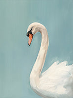 Pearl Grace Coastal Painting Art - Vertical