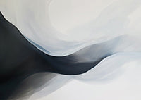 Onyx Reverie Atmospheric Painting Art - Horizontal