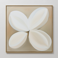 Pearl Bloom Organic Painting Art - Square