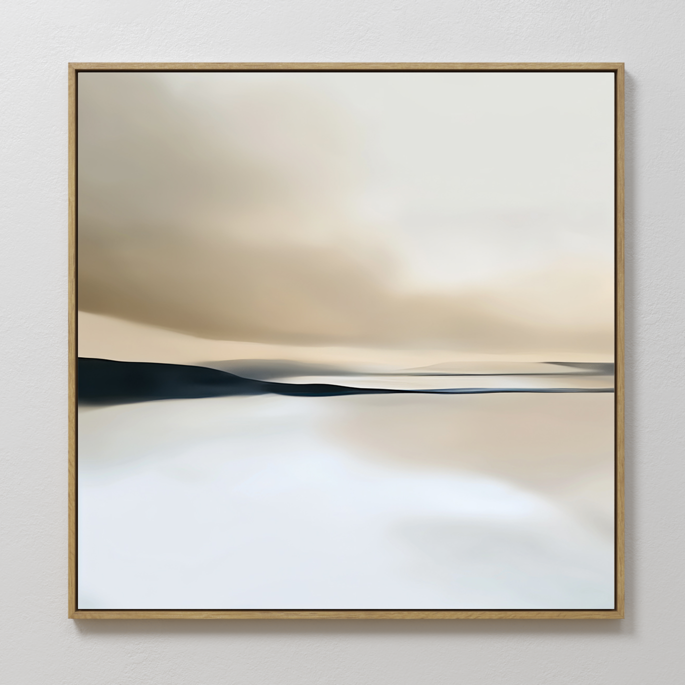 dusk silence atmospheric painting art - square wall art