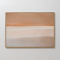 Sienna Drift Atmospheric Bold Painting Art - Horizontal