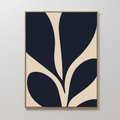 Midnight Bloom Organic Soft Painting Art - Vertical