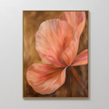 Copper Bloom Organic Painting Art - Vertical