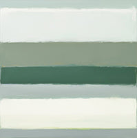 Sage Stillness Atmospheric Bold Painting Art - Square