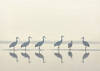 Pearl Silence Coastal Painting Art - Horizontal