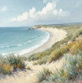 Mist Reverie Coastal Bare Painting Art - Square