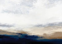 Midnight Calm Coastal Painting Art - Horizontal