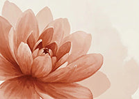 Sienna Bloom Botanical Deep Painting Art - Horizontal