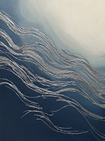 Midnight Drift Coastal 2 Painting Art - Vertical