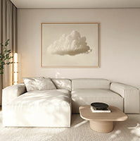 Pearl Drift Atmospheric Soft Painting Art - Horizontal