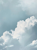 Mist Drift Atmospheric Painting Art - Vertical