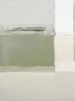 Sage Stillness Geometric Soft Painting Art - Set of 2