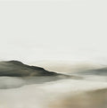 Mist Stillness Atmospheric 9 Painting Art - Square