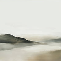 Mist Stillness Atmospheric 9 Painting Art - Square