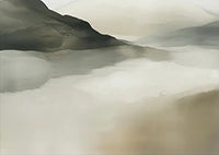 Mist Reverie Atmospheric Bold Painting Art - Vertical