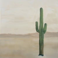 Sage Solitude Minimalist Painting Art - Vertical