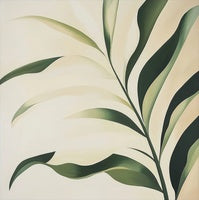 Sage Sway Organic Painting Art - Square