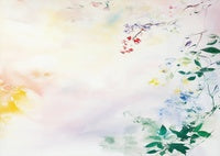 Pearl Bloom Atmospheric Painting Art - Horizontal
