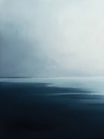Midnight Stillness Coastal Fine Painting Art - Set of 2