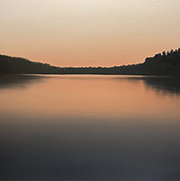 Dusk Stillness Atmospheric 2 Painting Art - Square
