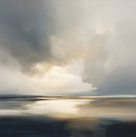 Mist Stillness Atmospheric 15 Painting Art - Square