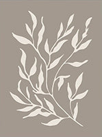 Sand Whisper Botanical Painting Art - Set of 2
