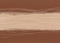 Sienna Drift Organic Bold Painting Art - Horizontal