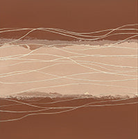 Sienna Whisper Atmospheric Painting Art - Square