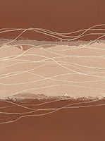 Sienna Drift Organic Pure Painting Art - Vertical