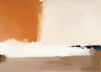 Sienna Ember Abstract Painting Art - Horizontal