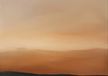 Amber Reverie Atmospheric 2 Painting Art - Square