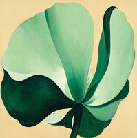 Sage Reverie Botanical Soft Painting Art - Square