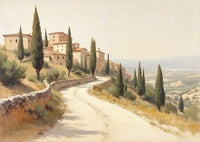 Sienna Reverie Classic Deep Painting Art - Horizontal