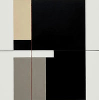 Onyx Silence Geometric Painting Art - Square