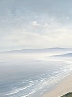 Mist Solitude Coastal 6 Painting Art - Set of 2