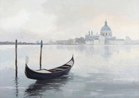 Mist Solitude Atmospheric Bare Painting Art - Horizontal
